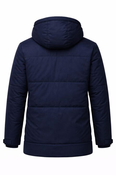 Chamarra Acolchada Banana Republic Hombre Azul Marino con Capucha - Imagen 3