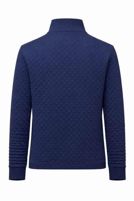 Suéter Banana Republic Hombre Azul Marino Acolchado con Cierre Medio - Imagen 3