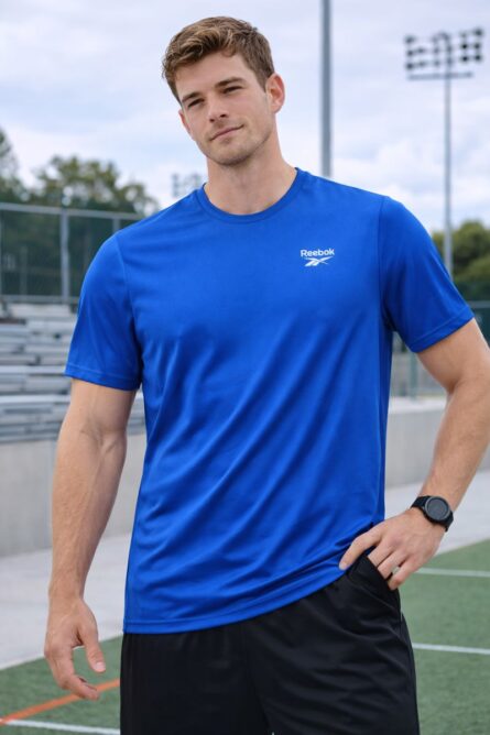 Playera Reebok para Hombre Azul - Imagen 2