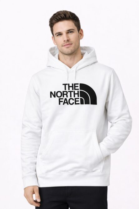 Sudadera The North Face para Hombre Blanca con Logo - Imagen 2